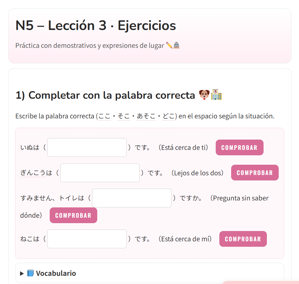 Ejercicios