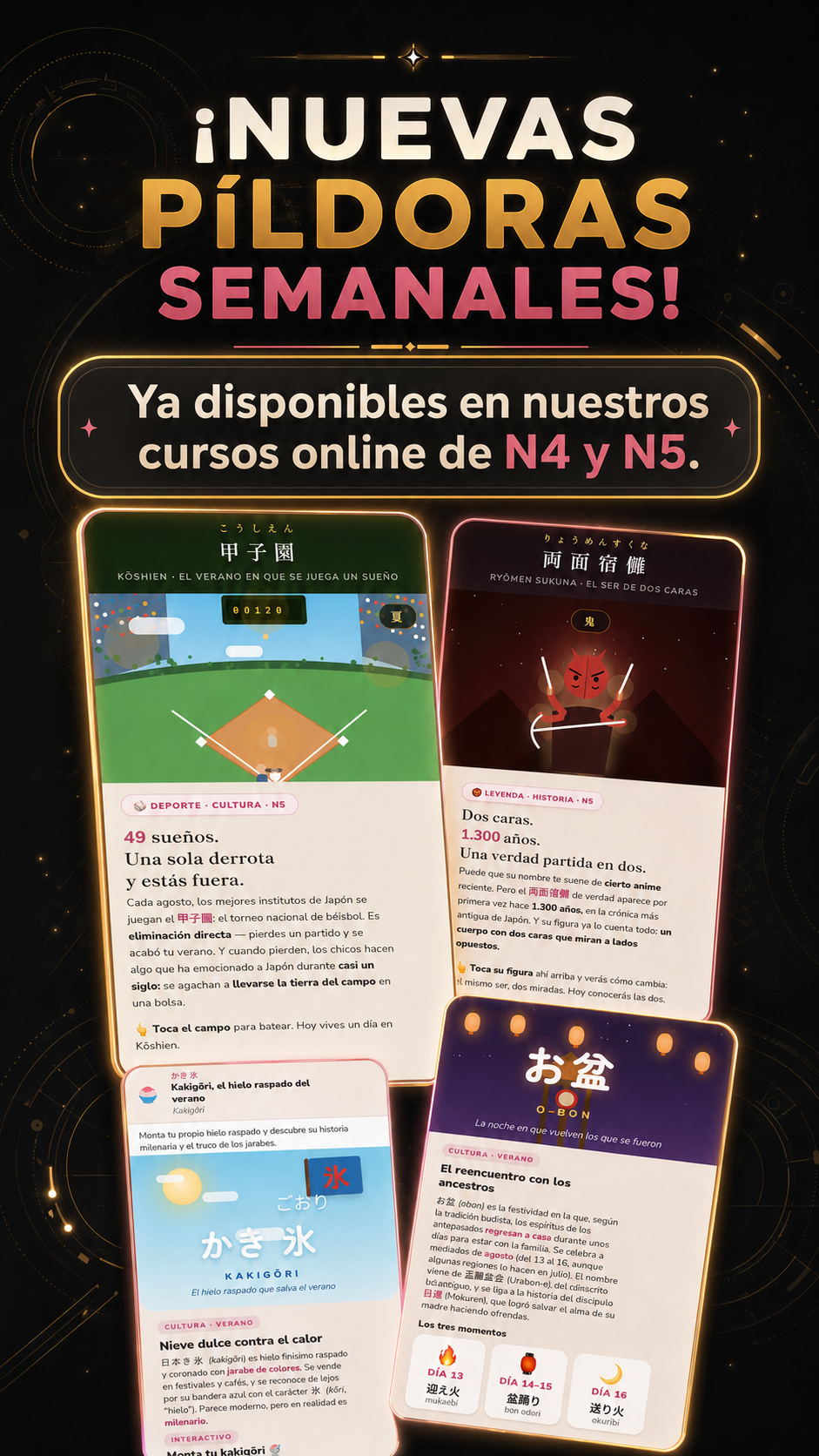 Píldoras semanales